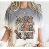 Fashion Funny Leopard Letter Mama Colorful Print Women's Short Sleeves T-Shirt Loose Casual Summer Outdoor Street Women's Tees Tops