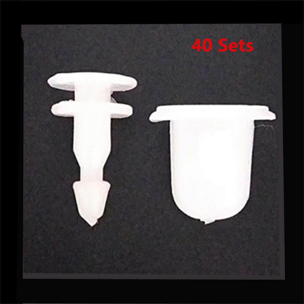 40 Set Wheel Fender Clip Fastener Kit For Nissan Navara D22 Patrol GU Pathfinder