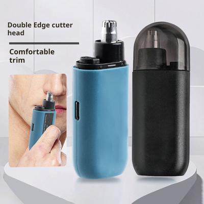 Rechargeable Nose Hair Trimmer for Men Women IPX7 Waterproof Electric Nasal Hair Cutter 360-degree Double-Edged Blade Grooming Tool