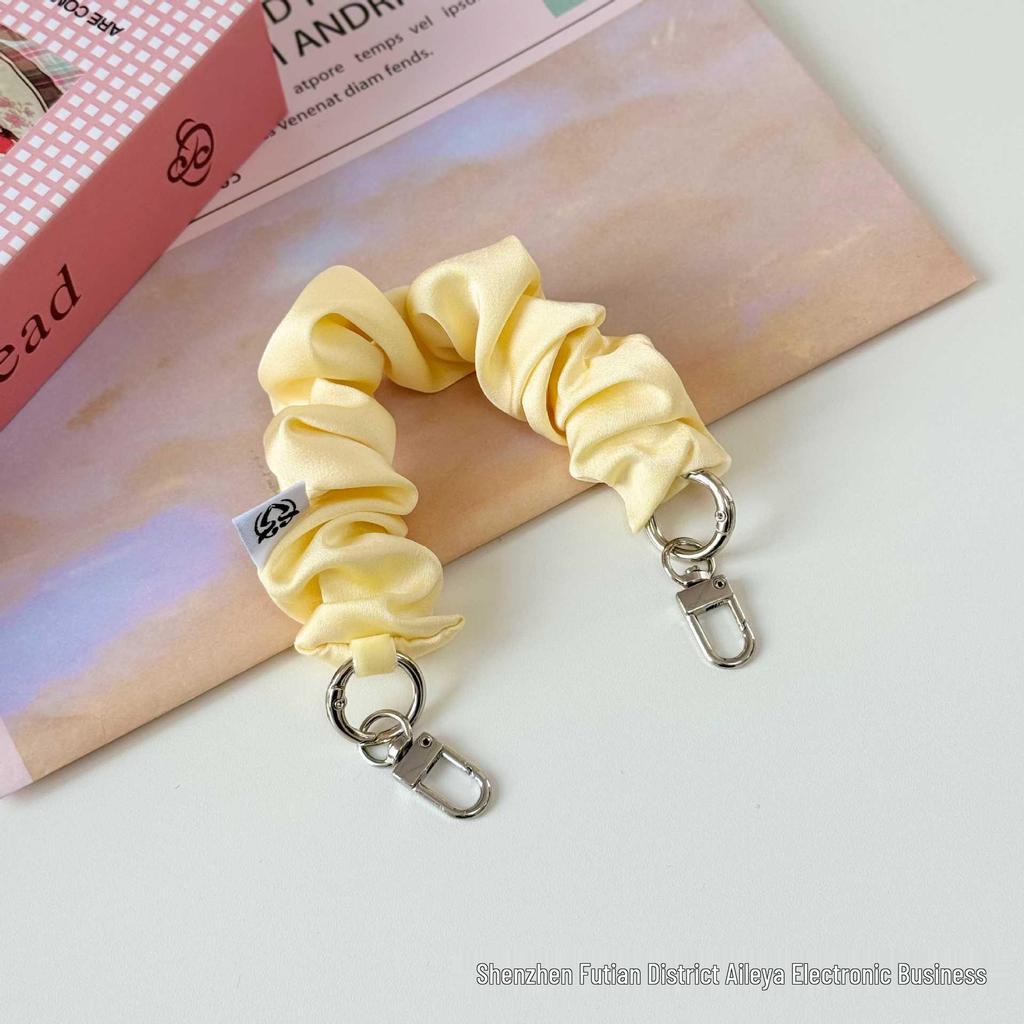 Handheld Double-Ended Buckle Phone Lanyard & Wrist Strap - Elastic Scrunchie with Anti-Loss Design