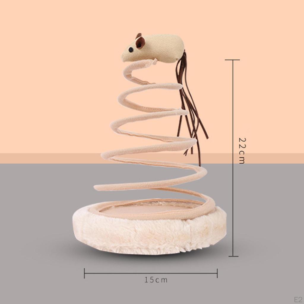 Funny Spring Toy Scratch Teaser Toys for Kitty Indoor Kitten Training Playing