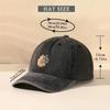 Cross-Border Flower Hat Washing Printing Sunshade Outdoor Cap Duck Tongue Cap Men Women's Solid Color Sunflower Denim Cap