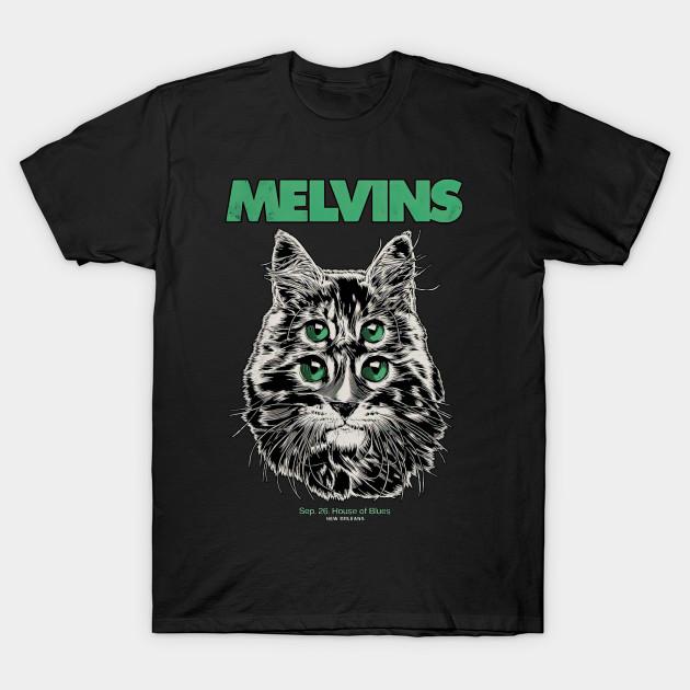 Мужская черная футболка с принтом группы Melvins #417 - Qh #30 Печать на термотрансферной бумаге без вырезания Хлопковая футболка 3XL чёрный