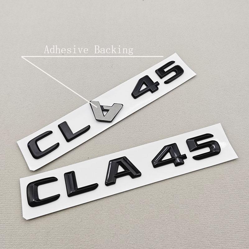 3D ABS Car Letters Logo Trunk Badge Emblem Sticker For Mercedes Benz A Series A45 CLA45 W169 W176 W177 C117 W118 Accessories