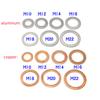 50Pcs Automotive Universal Bottom Case Oil Drain Screw Seal Copper And Aluminum Gasket Abto Voiture Car Accessories Coche