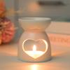 Ceramics Candle Wax Warmer Hollowed Essential Oil Burners Incenses Holder Scented Diffuser for Meditations Enthusiasts