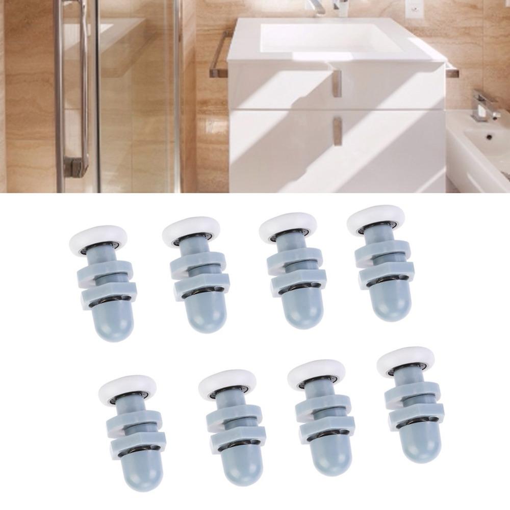 8pcs Durable Shower Door Rollers 20mm Diameter Glass Door Runners Sliding Door Wheels Bathroom Door