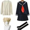 My Hero Academia Cosplay Halloween Costume Anime Boku No Hero Academia Himiko Toga JK Uniform Sweater Coat Wig Costumes