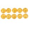 10Pcs Plastic Pirate Gold Play Coins Birthday Party Favors Treasure Coin