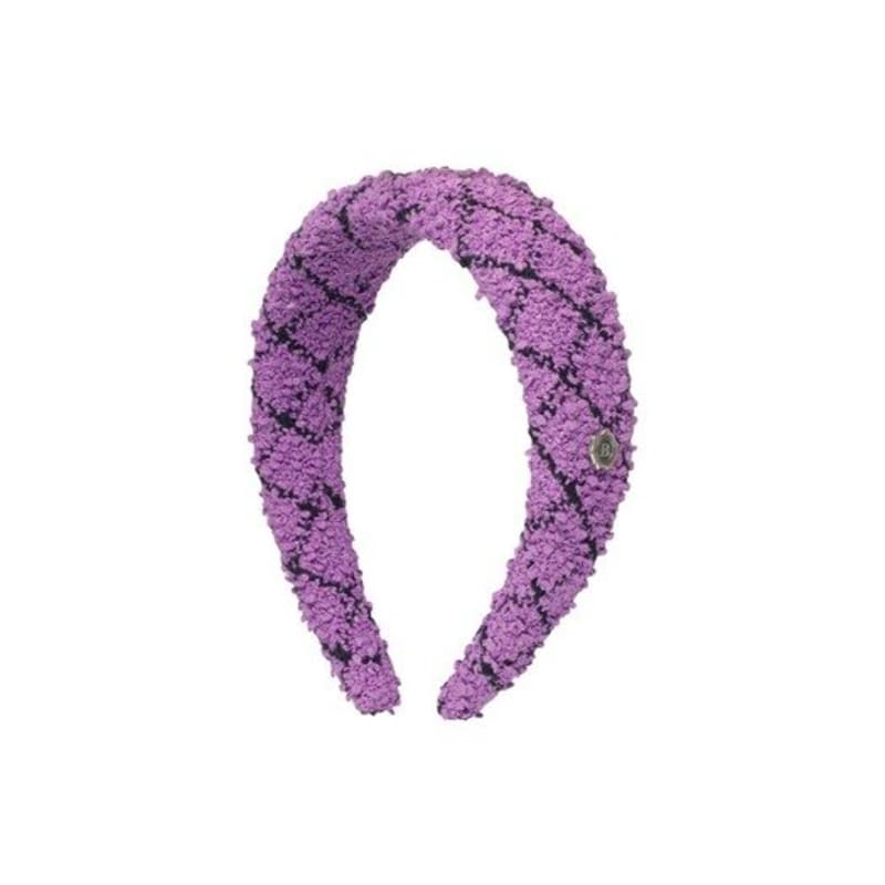 Brown Hat [headband] Owl -Purple