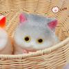 Cartoon Soft Material Cat Shaped Squeeze Colorful Mini Size Animal Squeeze Cat Bell Bow Slow Rebound Squeeze