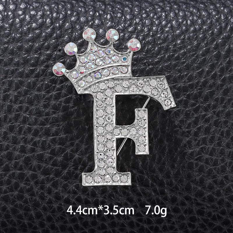 Unisex Versatile English Letter Brooch Lapel Pin for Suits and Clothing