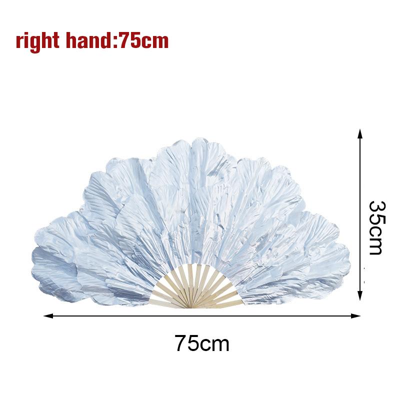 Chinesischer Tanzfächer Pfingstrosenblatt Tanzfächer Bühnenperformance Requisiten Doppelseitiger Yangko Tanz Faltfächer Party Dekoration