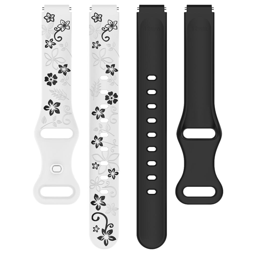 Für Xiaomi Smart Band 9/8 Geprägtes Silikon Zweifarbiges Armband Ersatzarmband