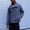 Herbst 2026 Minimalistischer Old Money Stil Grauer Wollmischungs-Übermantel Unisex