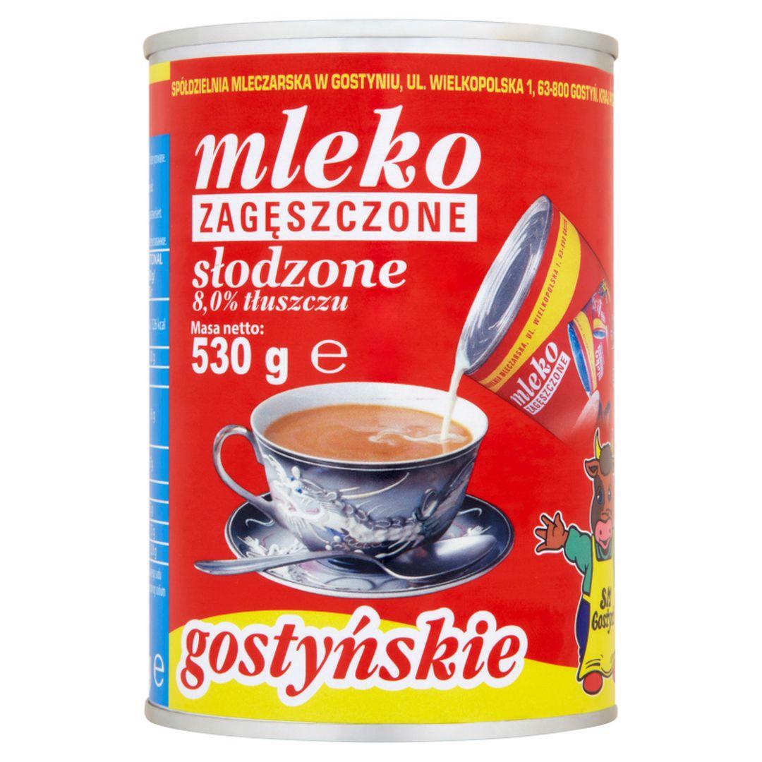 Sm Gostyń Mlieko Gostyńskie Kondenzované Sladené 8,0% 530 G
