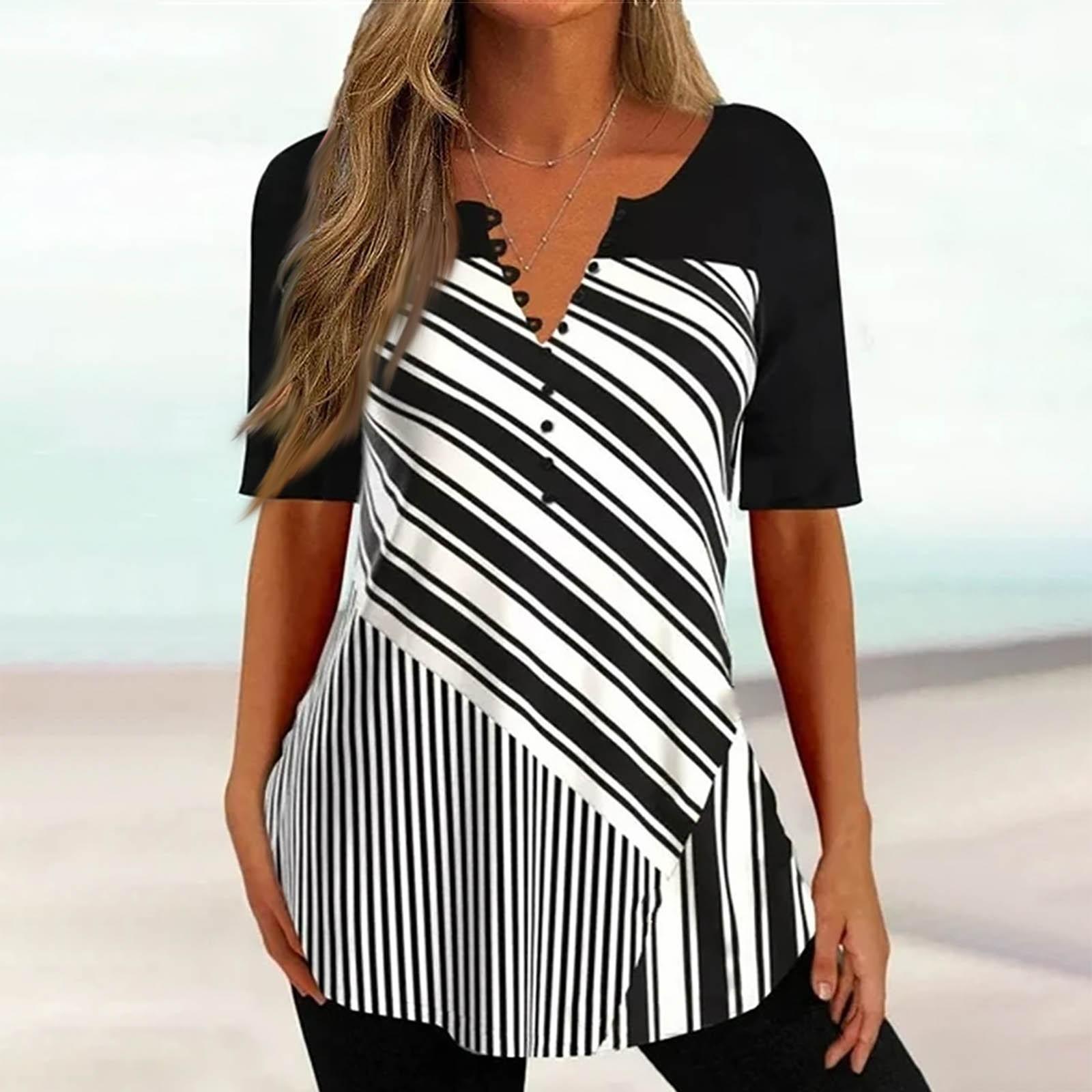 

Женская рубашка, блузка, пуговицы, винтажный градиентный принт, короткий рукав, повседневный базовый топ, пуловер M белый