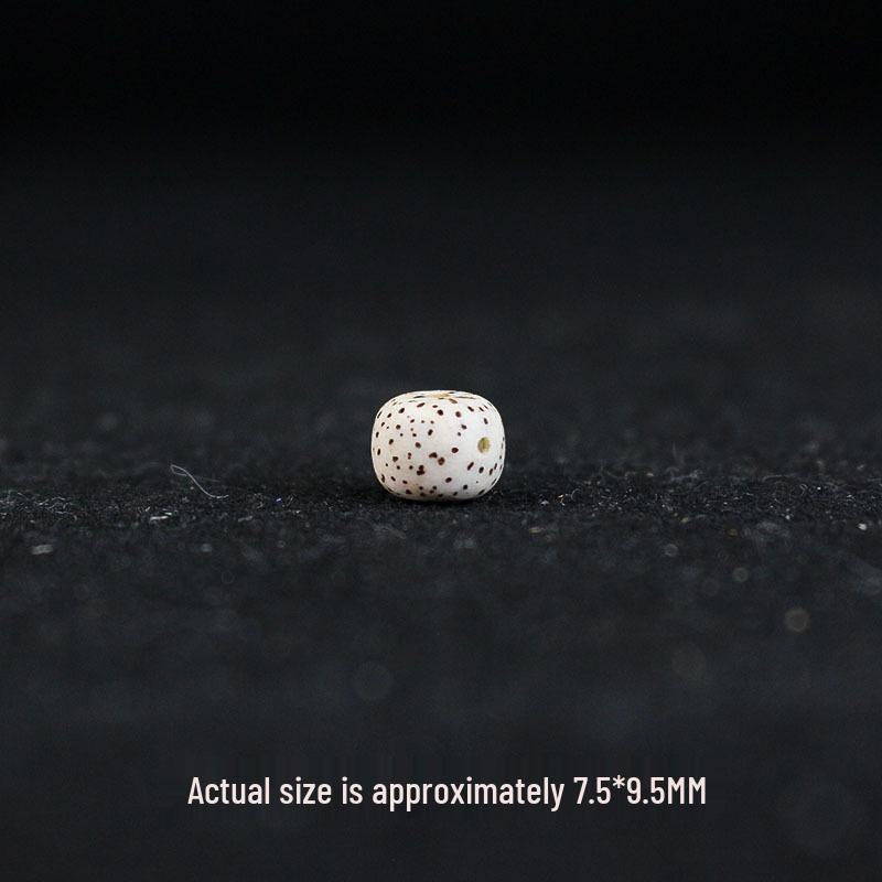 Star and Moon Bodhi Beads: Pure White High-Density 108 Bead Bracelet for DIY Prayer Accessories