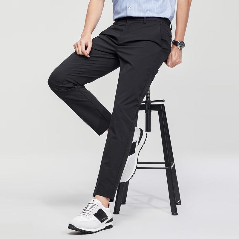Men's Business Casual Straight Leg Trousers