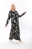 Women's Big Size Dress Plus Size Long Sleeve (Suitable for Hijab) Long Viscose Combed Dress