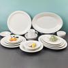 Abay Ceramic Wide-Rimmed Round Plate