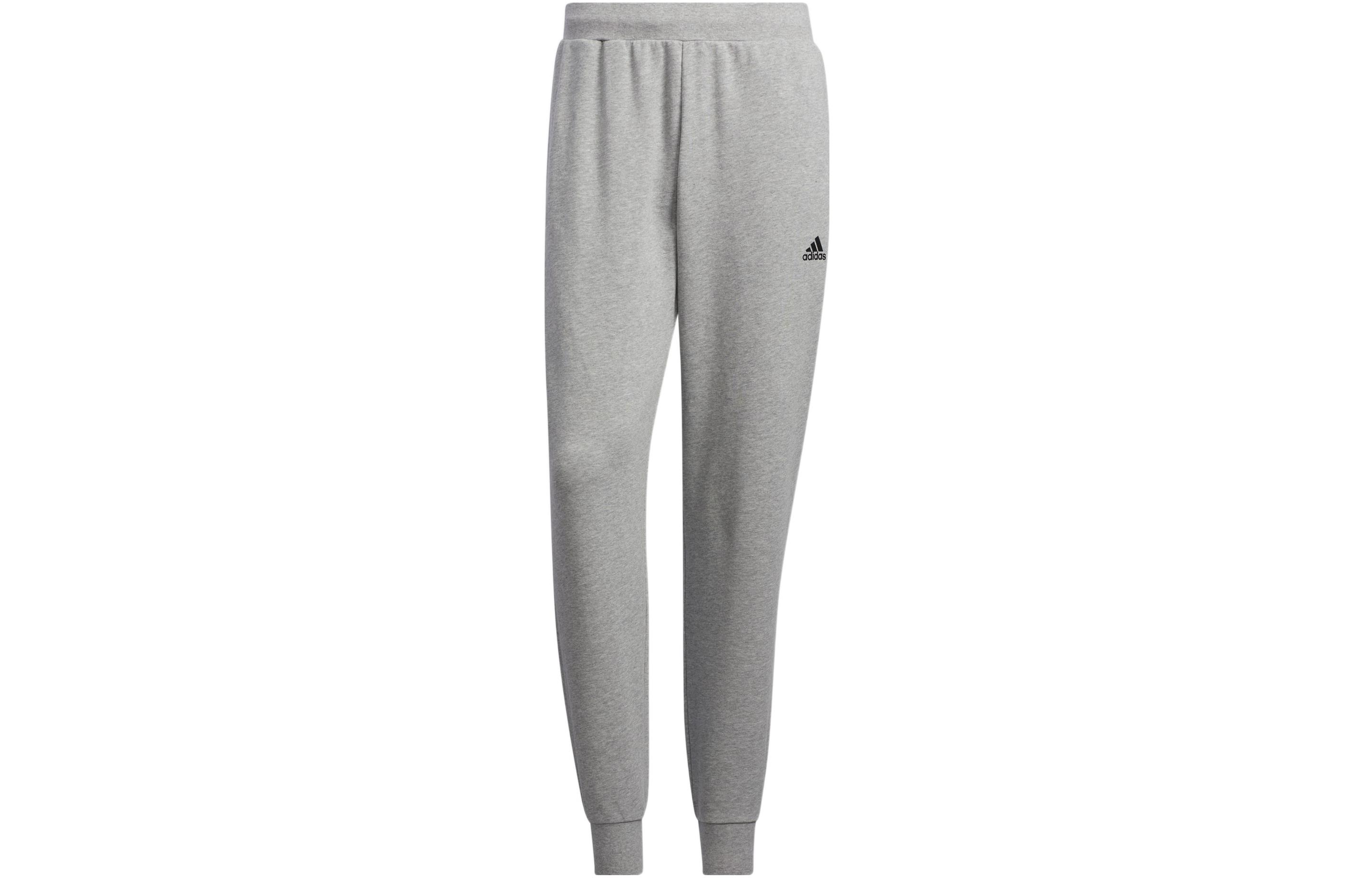 

Adidas Knitted Sweatpants Men s Gray Moderate Cuffed Pants IB2732 XS