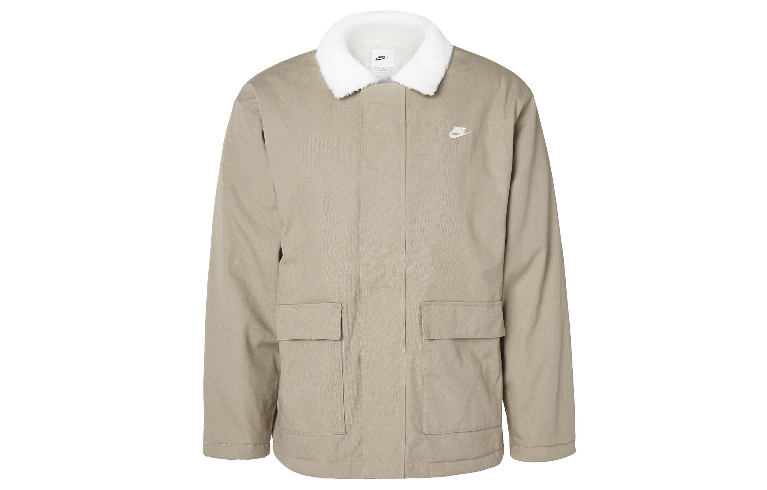 Nike Jackets Men s Khaki Lapel Moderate Other FD6683-247 XS