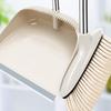 Soft Bristle Broom & Dustpan Set with Scraper
