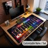 Tastatură Personalizată cu Tematică Muzică Chitară Personalizată Cu Nume Text Covoraș de Birou Personalizat Pentru Birou Decor Acasă