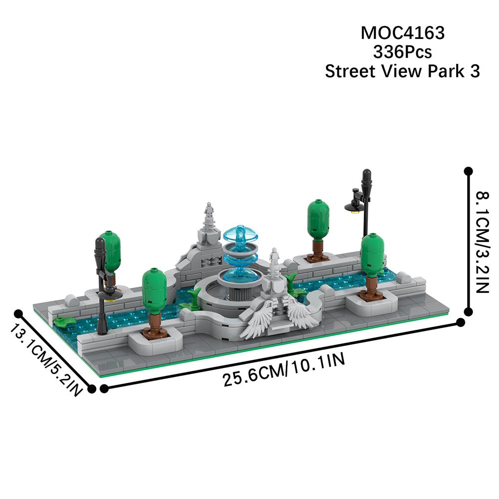 MOOI Stadt Öffentliche Einrichtungen Mobile Toiletten Telefonzellen Mülleimer Schaukelstühle Modellbausteine Montessori-Spielzeug MOC-Bausteine