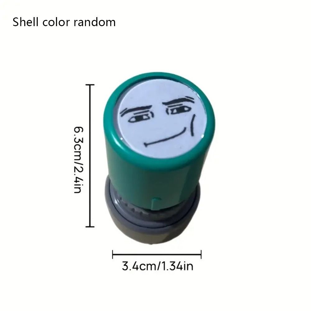 Neuer Cartoon Lustige Ausdrücke Stempel Kinderspielzeug Interessante Anime-Charaktere Lichtempfindlicher Stempel Schnelltrocknend Wiederverwendbar LED-Stempel