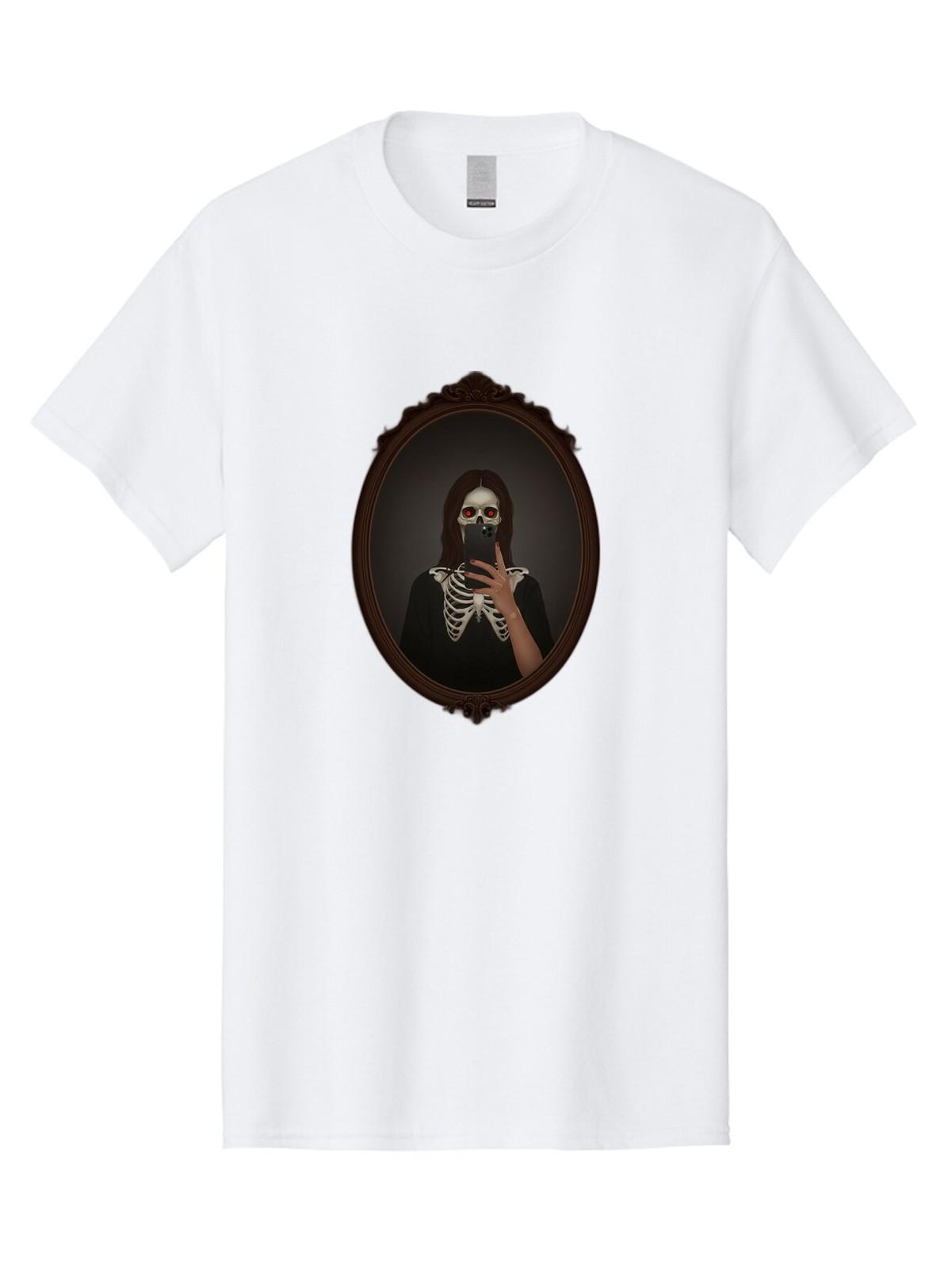 Skeleton-Girl Mens Graphic Tee, 100% Cotton, Casual Summer Wear S разноцветный