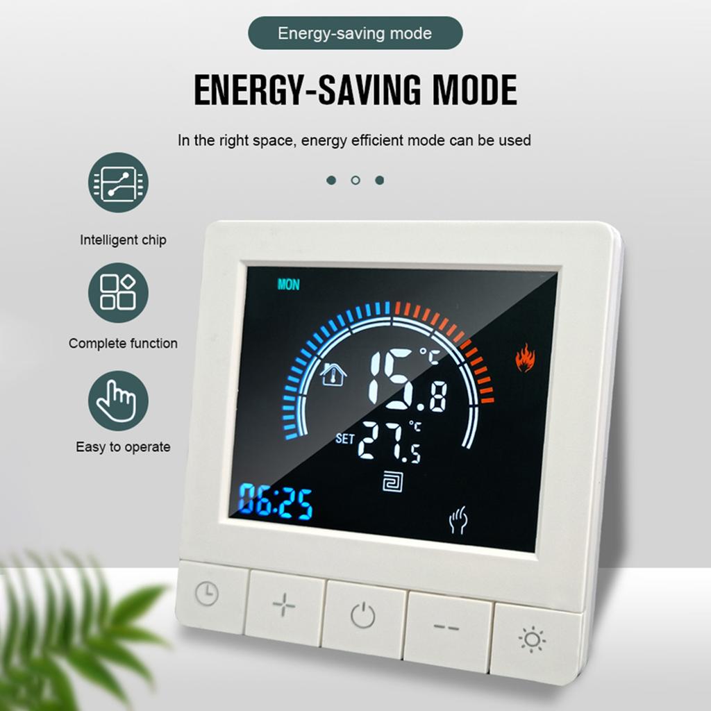 Programmable Digital Thermostat with Child Lock WiFi LCD Display NTC Sensor Water Heating Warm Floor Underfloor Temperature