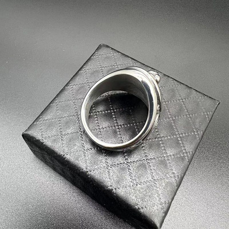 Megin D z nerezové oceli titan hip hop punk retro lvi čelenka prsteny pro muže ženy pár přátelé dárek módní šperky