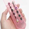 Nail Drill Bit Holder 12 Holes Drill Bits Stand Display Organizer Nail Drill Storage Box Nail Drill Holder for Salon