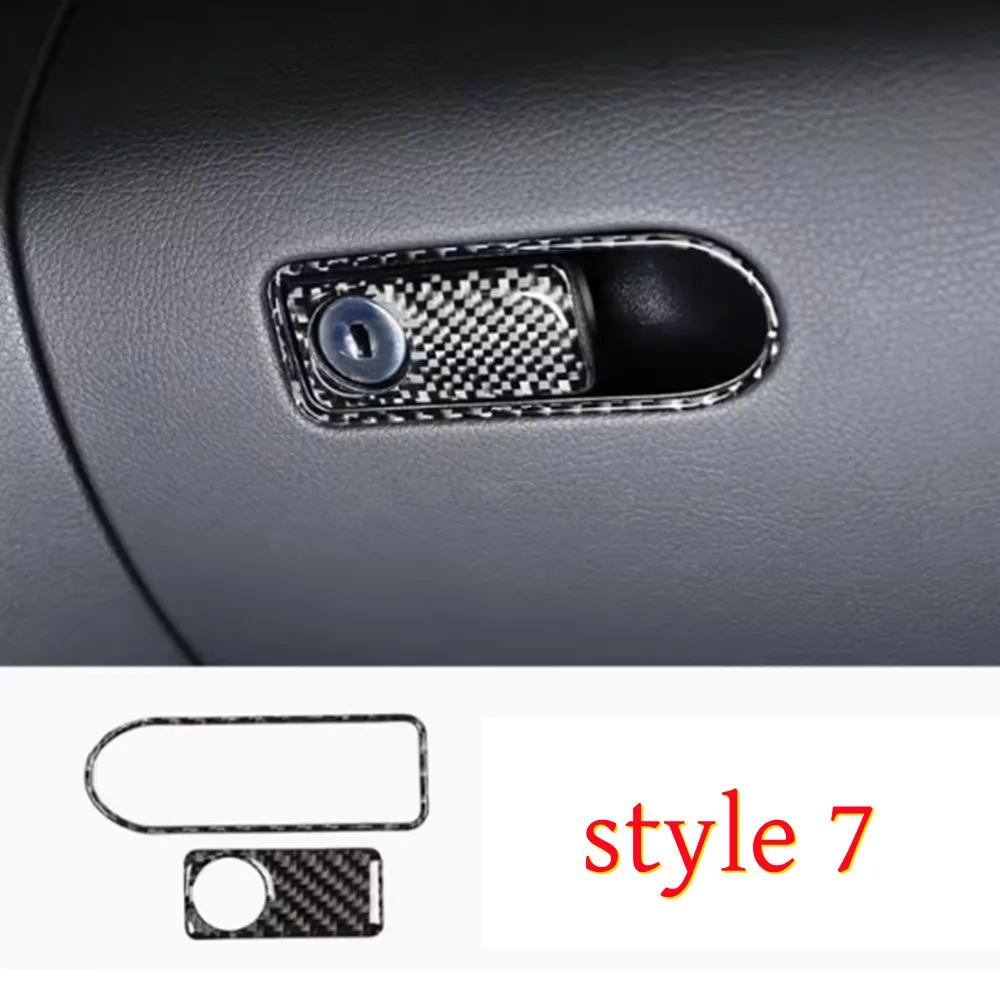 Carbon Fiber Car Interior Central Steering Wheel Window Lifting Button Frame Trim Sticker For Mercedes Benz V Class W447 2015-20