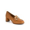 Women S ShoeS 5cm Round Toe Buckle Loafer Dlf515ka34  Camel 