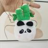 Panda Plush Cute Keychain Short Plush Animal Doll Lovely Hanging Decoration Bag