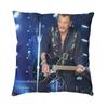Motorcycle Johnny Hallyday Pillow Case Xcm Decorative French Rock Singer Modern Cushion Cover Soft Pillowcase