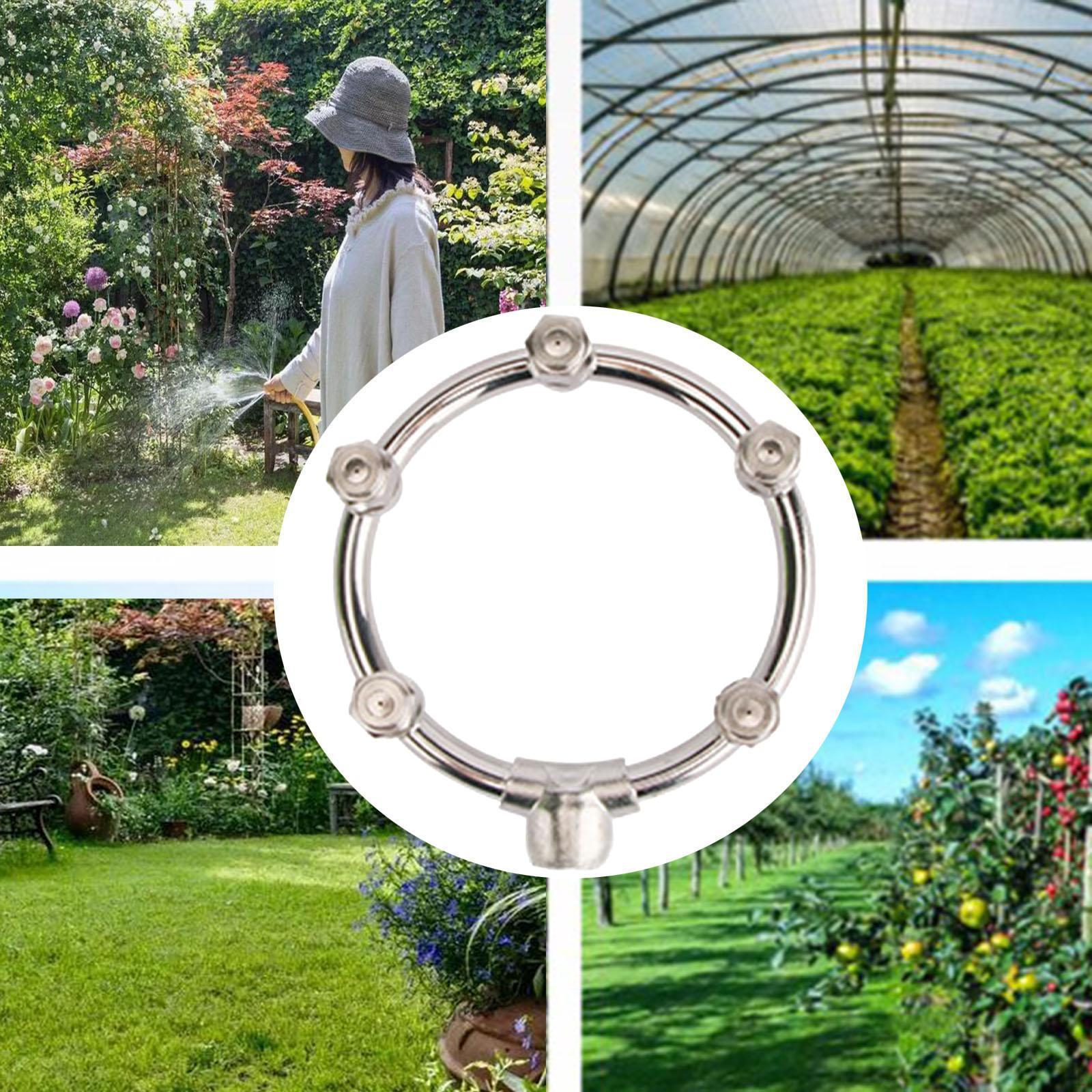 

-Туманизирующая насадка, распыляющий спринклер круглой формы, универсальный, изготовлен из нержавеющей стали для 5 Heads