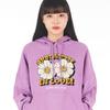 Oversized Drop Shoulder Apocalypse Daisy Hoodie_Violet