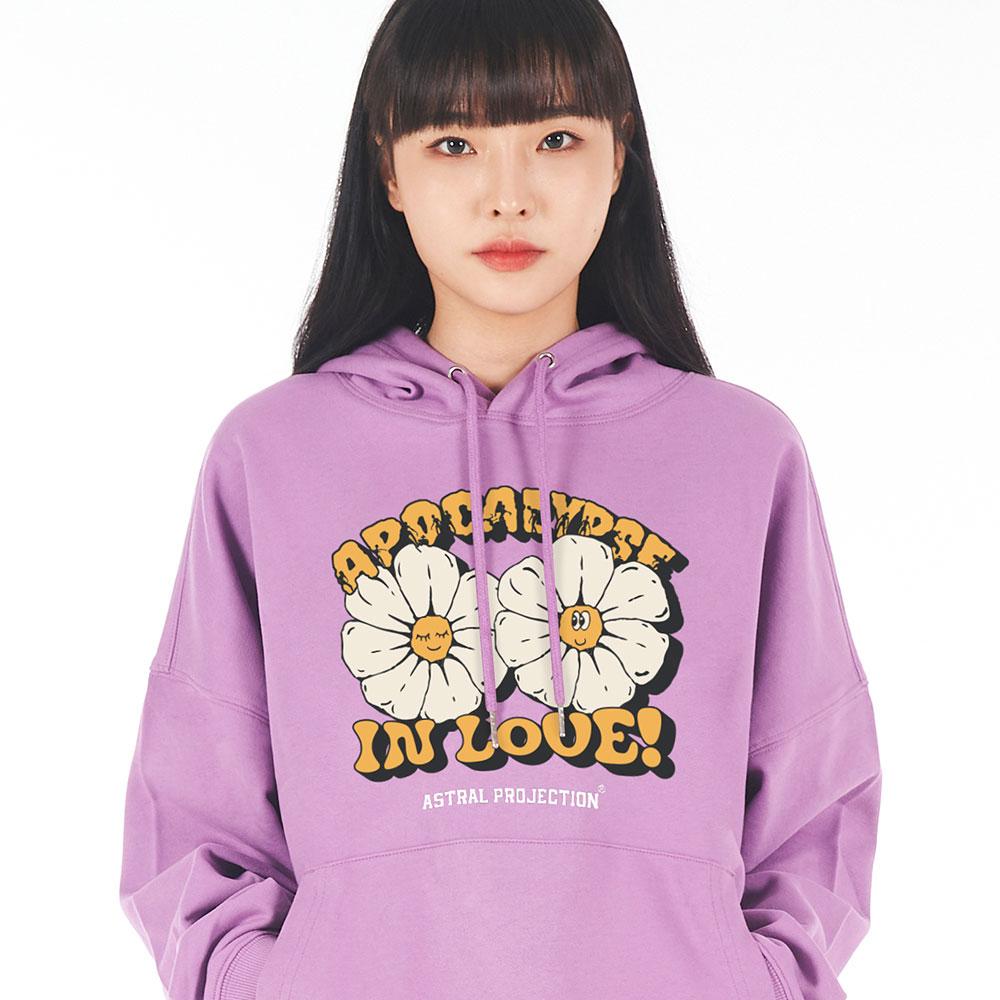 Astral Projection Oversized Drop Shoulder Apocalypse Daisy Hoodie_Violet Large