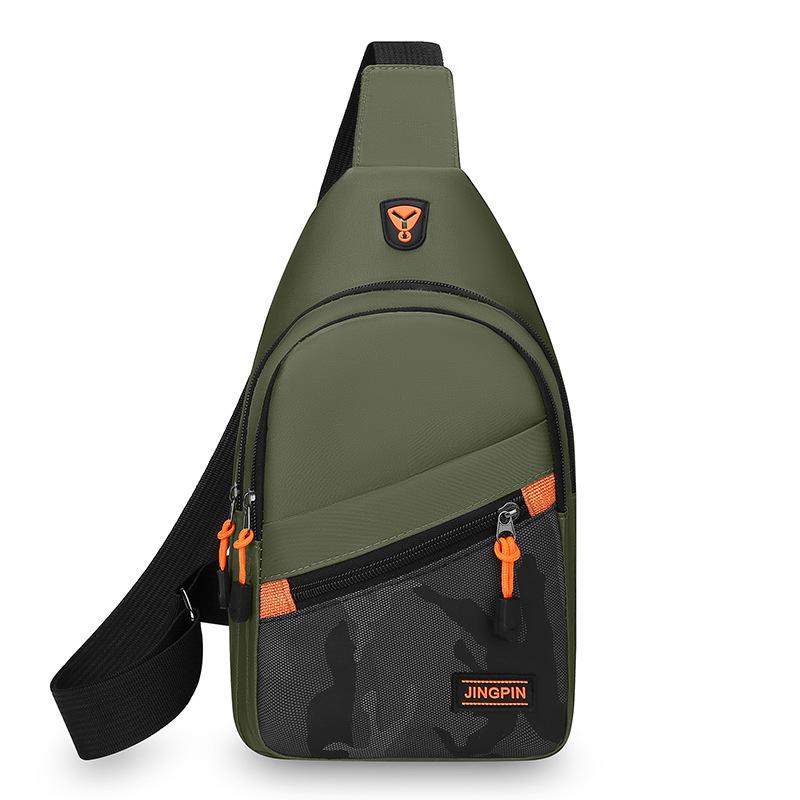 

Повседневная мужская наплечная сумка, корейская студенческая сумка-кроссбоди, портативная маленькая сумка для путешествий на открытом воздухе, простая сумка-джокер на грудь.