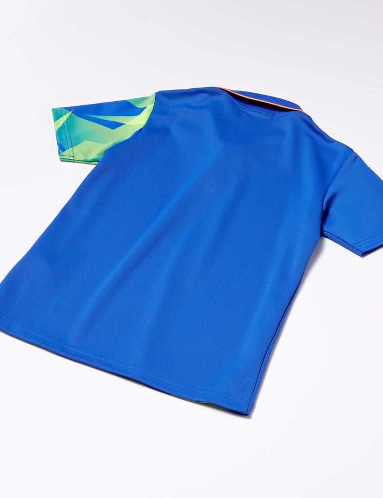 Yonex Short Sleeve Game Blast Blue Japan J120 to Japanese size Kids' Shirt, (786), (equivalent 120)