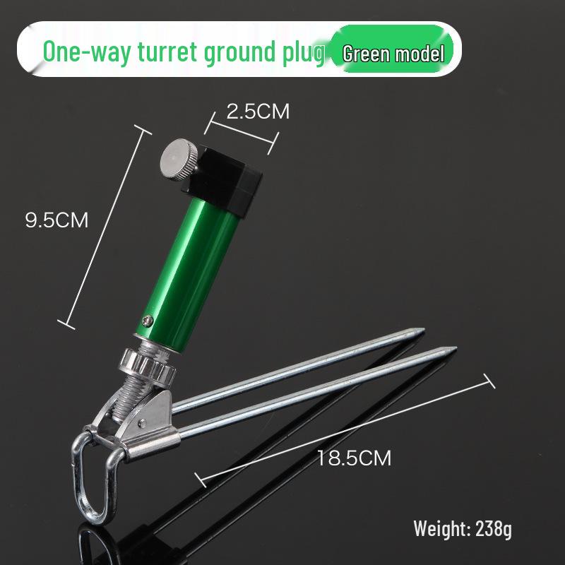 Two-in-One Fishing Rod Holder & Chair with Thickened Hardened Design, Stainless Steel Stand for Taiwan Fishing