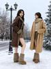 Women's 2025 Fluffy Fur Mid-Calf Snow Boots - Thick-Soled, Plush Velvet Lined, Winter Fashion.