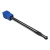 Radius 3.0mm Tungsten Carbide Ball Nose End Mill Extra Long Shank 100mm 2 Flutes