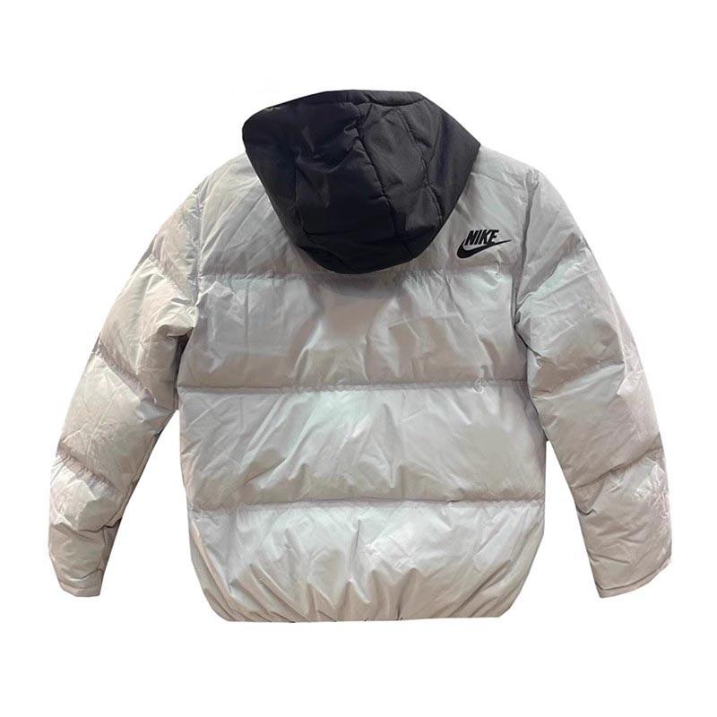 Nike Down Jacket Comfortable Windproof Warm Sports Duck Down Kids Jackets White Black HV7187-025