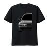 E38 750 Classic Retro Automotive Maglietta Uomo Design Vista Frontale a Metà vintage Lavato abbigliamento firmato homme grafica Elastica