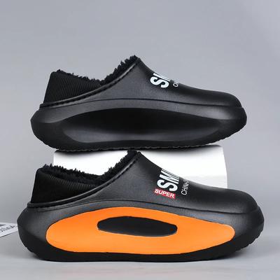 Fashion Winter Home Men's Shoes Outdoor Flat Male Slipper Soft Comfortable Trendy All-match Classic Non-slip Mans Slipper Keep Warm